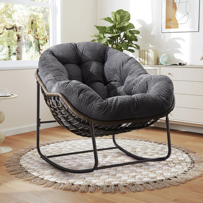 Rattan Hanging Egg Chair | Bohemian Nest Pod with Modern Flair for Garden & Patio