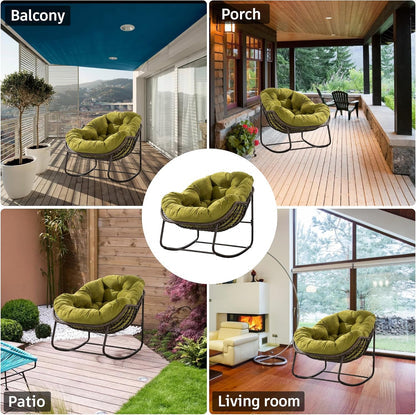 Rattan Hanging Egg Chair | Bohemian Nest Pod with Modern Flair for Garden & Patio