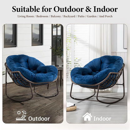 Rattan Hanging Egg Chair | Bohemian Nest Pod with Modern Flair for Garden & Patio