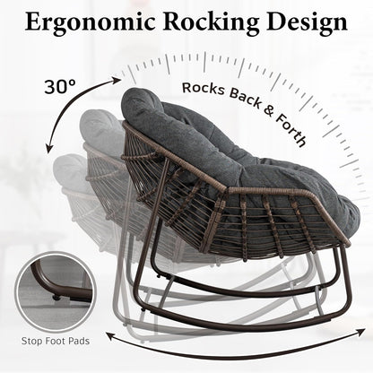 Rattan Hanging Egg Chair | Bohemian Nest Pod with Modern Flair for Garden & Patio