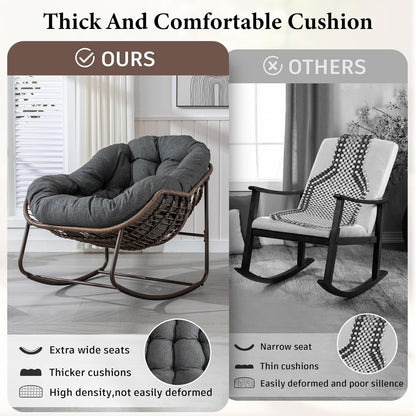 Rattan Hanging Egg Chair | Bohemian Nest Pod with Modern Flair for Garden & Patio