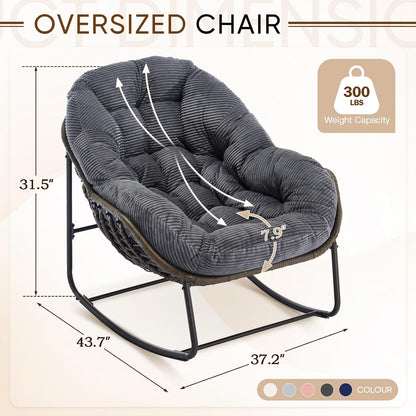 Rattan Hanging Egg Chair | Bohemian Nest Pod with Modern Flair for Garden & Patio