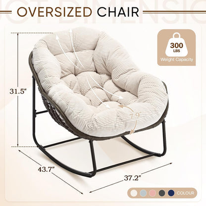 Rattan Hanging Egg Chair | Bohemian Nest Pod with Modern Flair for Garden & Patio