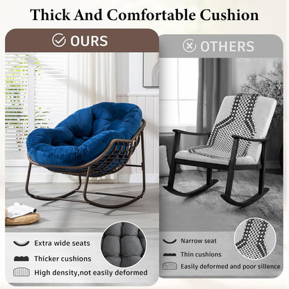 Rattan Hanging Egg Chair | Bohemian Nest Pod with Modern Flair for Garden & Patio