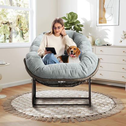 Rattan Hanging Egg Chair | Bohemian Nest Pod with Modern Flair for Garden & Patio