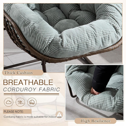 Rattan Hanging Egg Chair | Bohemian Nest Pod with Modern Flair for Garden & Patio
