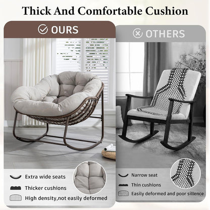 Rattan Hanging Egg Chair | Bohemian Nest Pod with Modern Flair for Garden & Patio