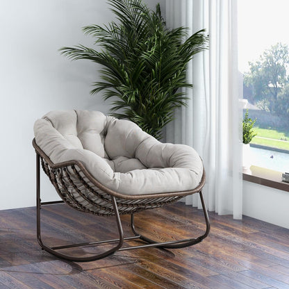 Rattan Hanging Egg Chair | Bohemian Nest Pod with Modern Flair for Garden & Patio