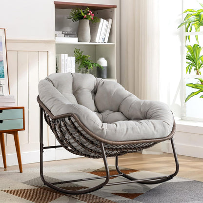 Rattan Hanging Egg Chair | Bohemian Nest Pod with Modern Flair for Garden & Patio