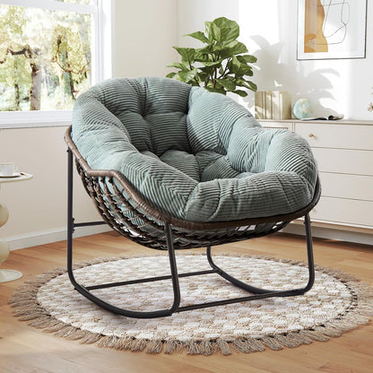Rattan Hanging Egg Chair | Bohemian Nest Pod with Modern Flair for Garden & Patio