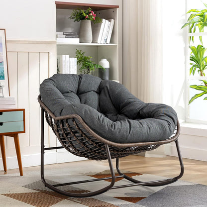 Rattan Hanging Egg Chair | Bohemian Nest Pod with Modern Flair for Garden & Patio
